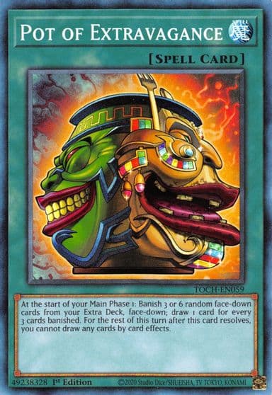 Pot of Extravagance CR Toon Chaos Yu-Gi-Oh! card