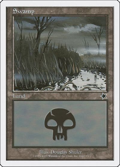 Swamp 164 Starter 1999 Magic card