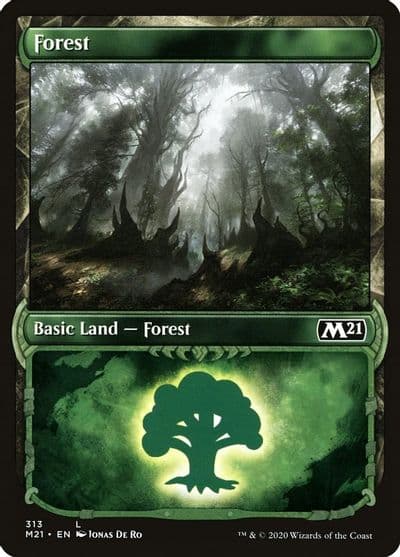 Forest Showcase Core Set 2021 Magic card