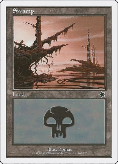 Swamp 165 Starter 1999 Magic card