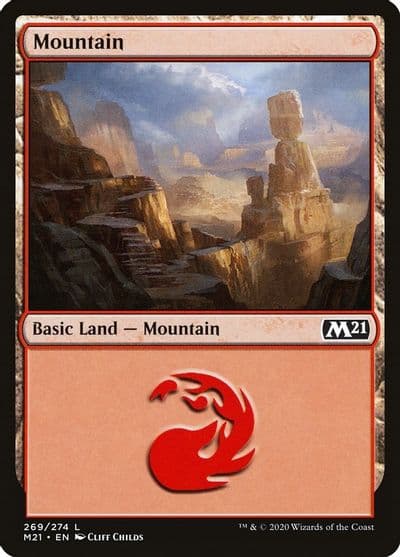Mountain 269 Core Set 2021 Magic card
