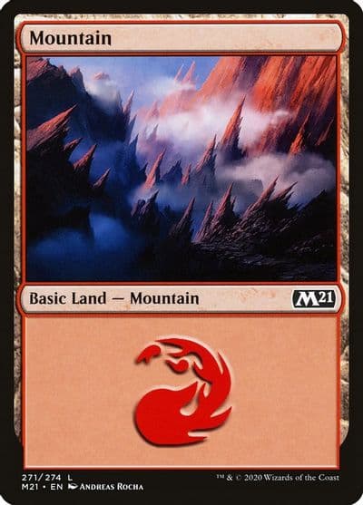 Mountain 271 Core Set 2021 Magic card