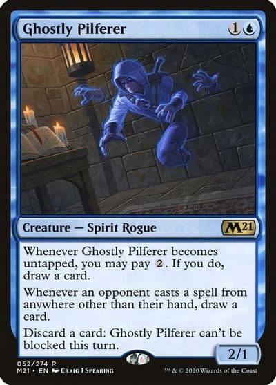 Ghostly Pilferer Core Set 2021 Magic card
