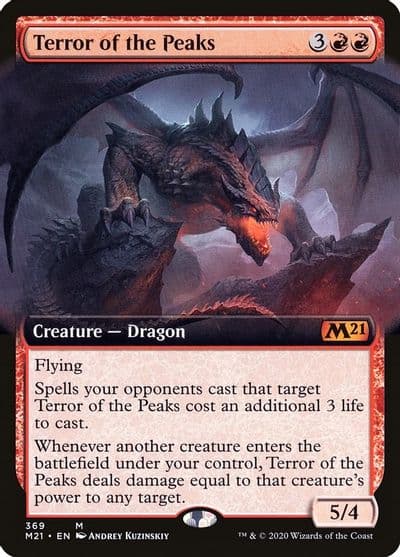 Terror of the Peaks Extended Art Core Set 2021 Magic card