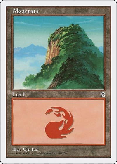 Mountain 176 Portal Three Kingdoms Magic card