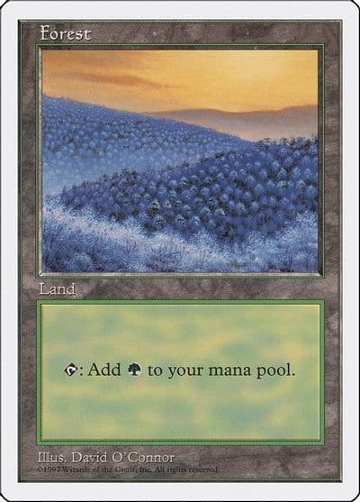 Forest 449 Fifth Edition Magic card