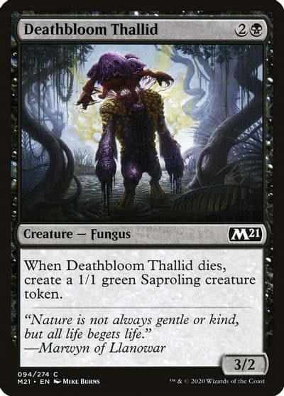 Deathbloom Thallid Core Set 2021 Magic card