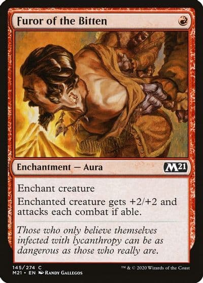 Furor of the Bitten Core Set 2021 Magic card