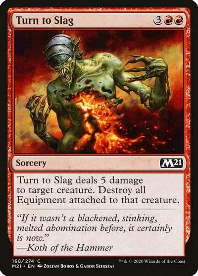 Turn to Slag Core Set 2021 Magic card