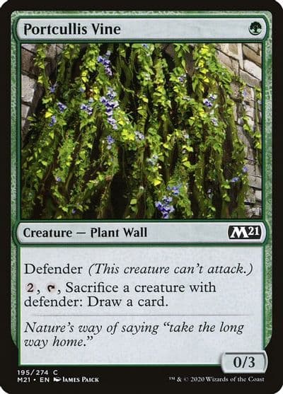 Portcullis Vine Core Set 2021 Magic card