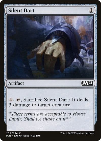 Silent Dart Core Set 2021 Magic card