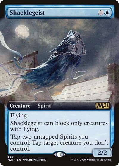 Shacklegeist Extended Art Core Set 2021 Magic card