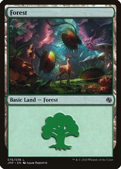 Forest 076 Jumpstart Magic card