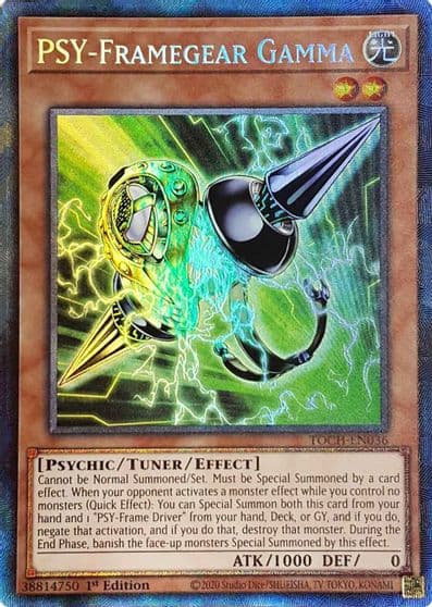PSY Framegear Gamma CR Toon Chaos Yu-Gi-Oh! card