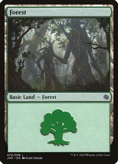 Forest 070 Jumpstart Magic card