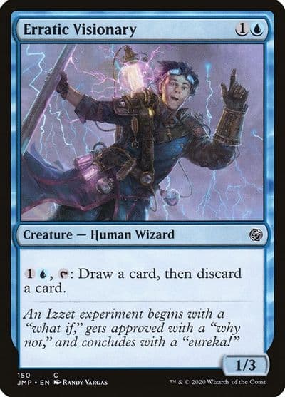 Erratic Visionary Jumpstart Magic card