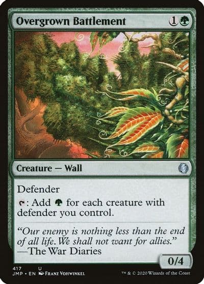 Overgrown Battlement Jumpstart Magic card