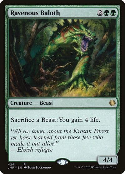 Ravenous Baloth Jumpstart Magic card