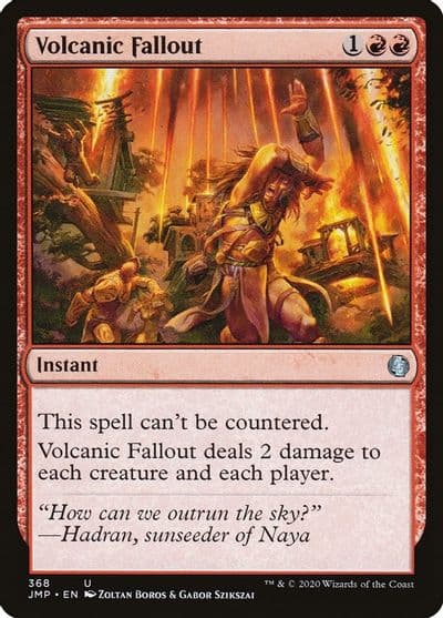 Volcanic Fallout Jumpstart Magic card