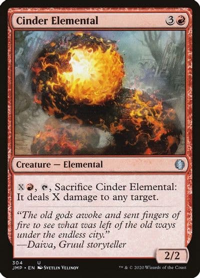Cinder Elemental Jumpstart Magic card