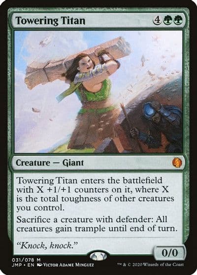 Towering Titan Jumpstart Magic card