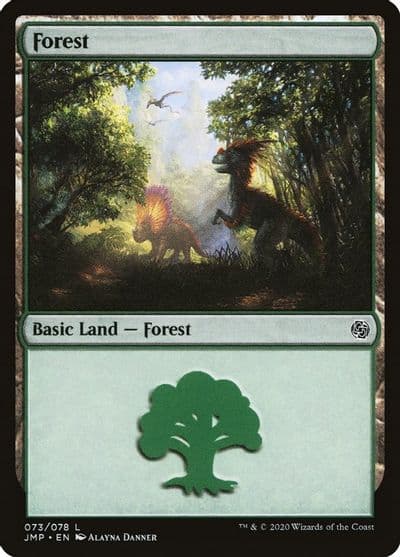 Forest 073 Jumpstart Magic card