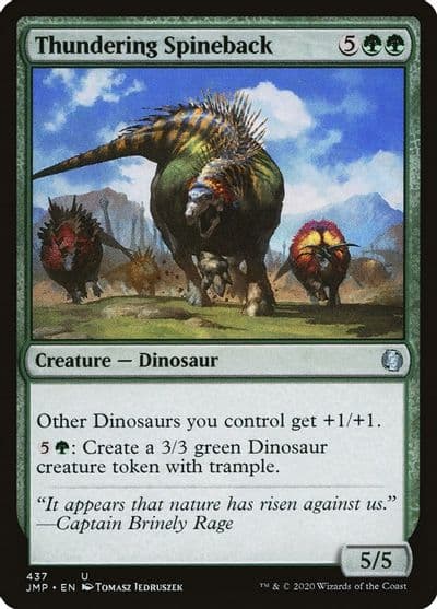 Thundering Spineback Jumpstart Magic card