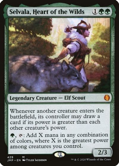 Selvala Heart of the Wilds Jumpstart Magic card