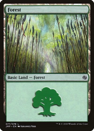 Forest 077 Jumpstart Magic card