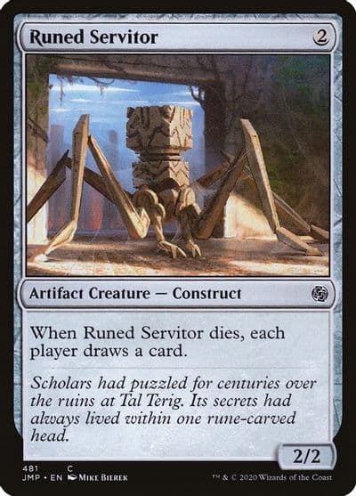 Runed Servitor Jumpstart Magic card