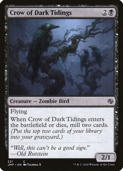 Crow of Dark Tidings Jumpstart Magic card