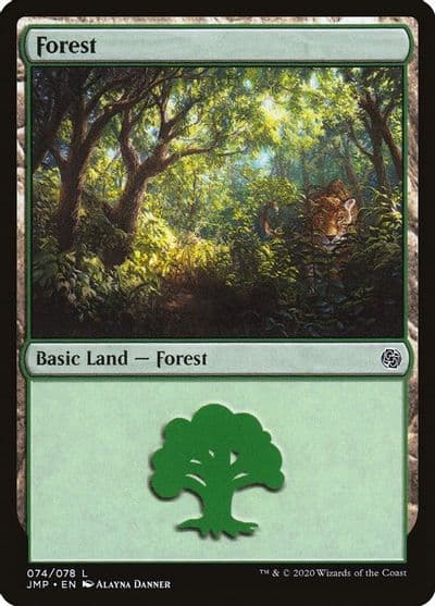 Forest 074 Jumpstart Magic card
