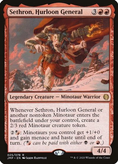 Sethron Hurloon General Jumpstart Magic card