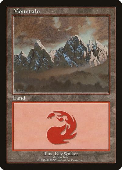 Mountain Vesuvio European Lands Magic card