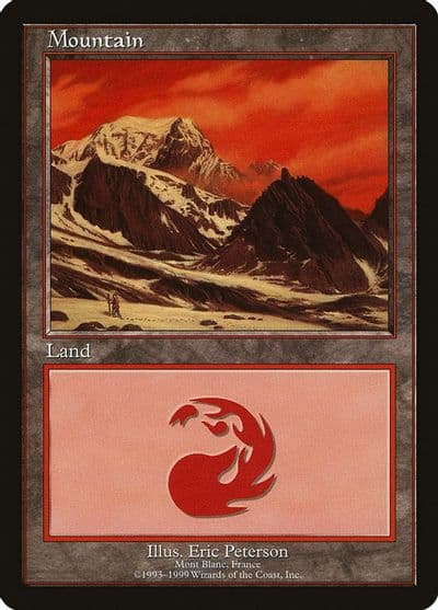 Mountain Mont Blanc European Lands Magic card