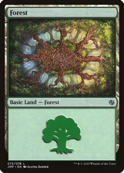 Forest 072 Jumpstart Magic card
