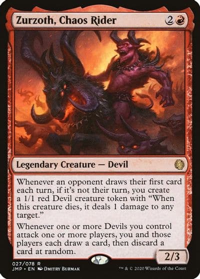 Zurzoth Chaos Rider Jumpstart Magic card