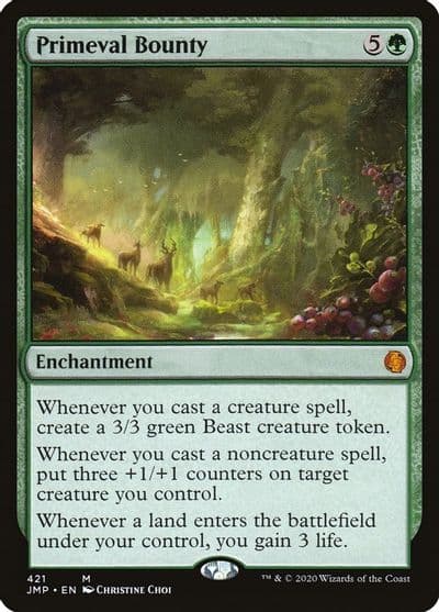 Primeval Bounty Jumpstart Magic card