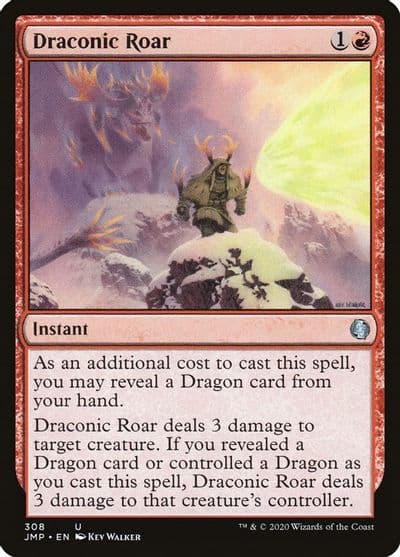 Draconic Roar Jumpstart Magic card