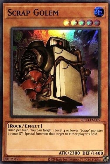 Scrap Golem OTS Tournament Pack 13 Yu-Gi-Oh! card