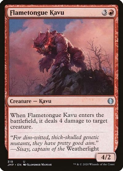 Flametongue Kavu Jumpstart Magic card