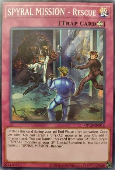 SPYRAL MISSION Rescue OTS Tournament Pack 13 Yu-Gi-Oh! card