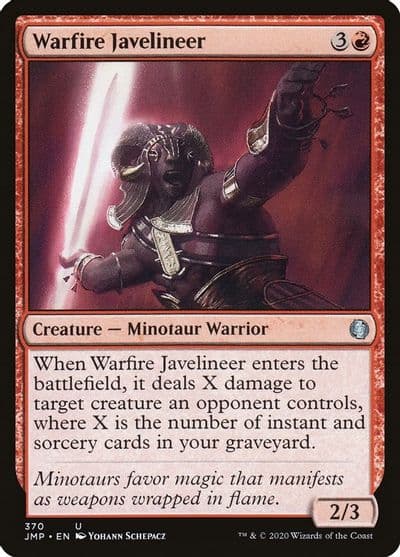 Warfire Javelineer Jumpstart Magic card