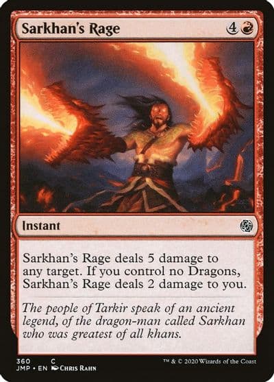 Sarkhans Rage Jumpstart Magic card