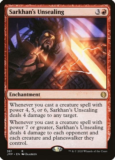 Sarkhans Unsealing Jumpstart Magic card