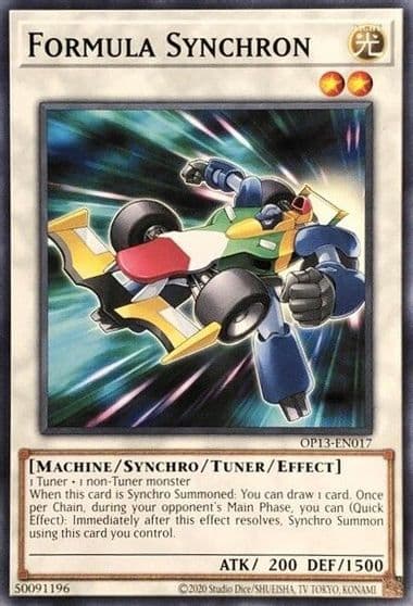 Formula Synchron OTS Tournament Pack 13 Yu-Gi-Oh! card