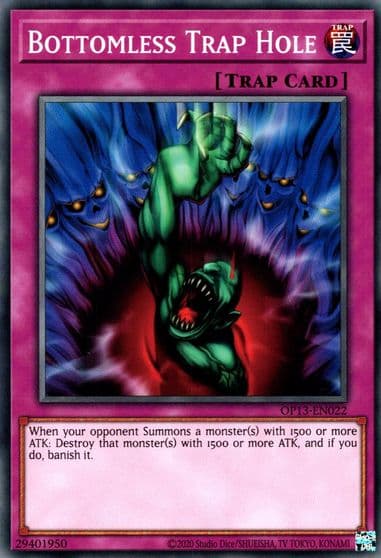 Bottomless Trap Hole OTS Tournament Pack 13 Yu-Gi-Oh! card