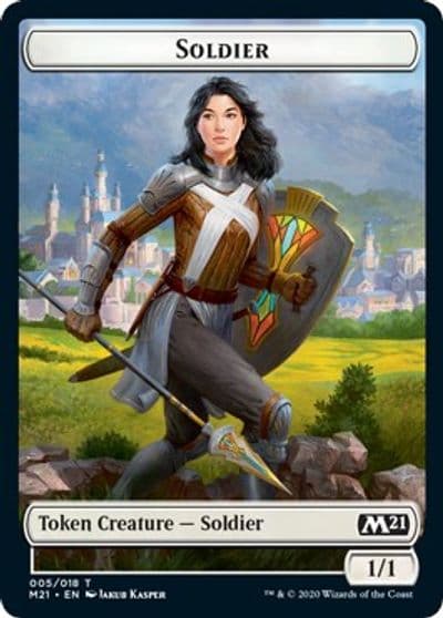 Soldier Token Core Set 2021 Magic card