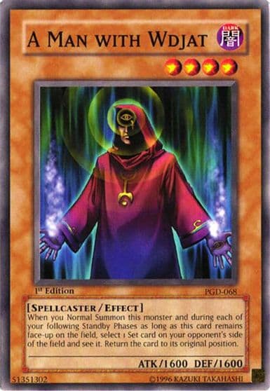 A Man with Wdjat Pharaonic Guardian Yu-Gi-Oh! card