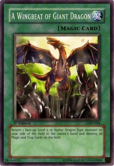 A Wingbeat of Giant Dragon Legacy of Darkness Yu-Gi-Oh! card